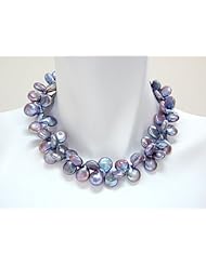 Peacock Coin Pearl Necklace