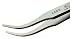 Excelta 2AB-N, Nickel Curved Tip Tweezer, Made in Switzerland