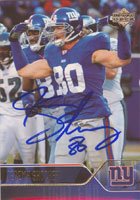 Jeremy Shockey, New York Giants, 2004 Upper Deck Autographed Card