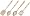 Prestige Country Kitchen 4 Piece Tool Set, Almond