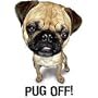 Pug Off Adult T-Shirt