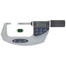 Mitutoyo LCD Blade Micrometer, Quickmike Type, Ratchet Stop, Inch/Metric