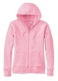 District Threads - Ladies Full Zip Hoodie. DT227 - Medium - Pink