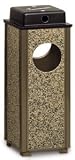 Howard Aspen 2.5 gallon Steel/Stone Panel Ash/Trash with Weather-Shield Gray with Dove Gray Stone Panels Ash/Trash R41WU-2000PL