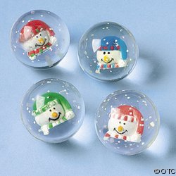 Holiday Snowman Bouncing Balls