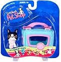 Littlest Pet Shop Pets On The Go Figure Boston Terrier with Carry Case