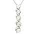 Ladies Journey Of Life 5 Stone Round prong Set Fancy Twist Diamond Pendant on 18 Cable Chain Diamond .96cttw J/k Si3