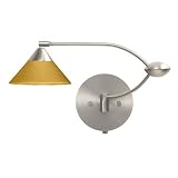 1WU Kona Mango Starpoint Wall Swing Arm Lamp in Satin Nickel