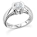 14K Platinum Diamond Engagement Ring - 1.00 Ct.