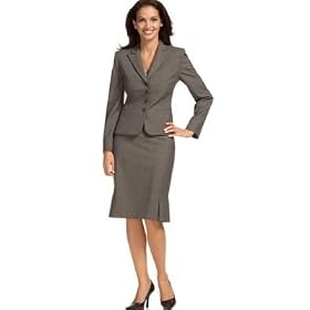 <b>Tahari by ASL Plaid Skirt Suit</b>