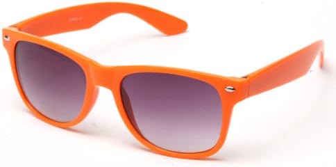 Newbee Fashion® - 80's Classic Blue Brothers Wayfarer Styles Vintage Retro Solid Color Sunglasses