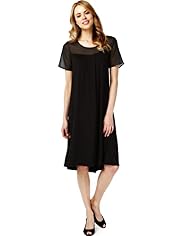 Sheer Swing Yoke Dress
