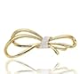 1/4 Carat Diamond Pave Gift Bow 14k Yellow Gold Pin
