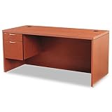 11500 Series Valido Left Pedestal Desk, 66w x 30d x 29-1/2h, Henna Cherry
