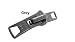 Zipperstop Wholesale YKKÂ® Zipper Repair Solution, Double Pull Slider Zipper YKK #10 Molded Vislon with Two Heads - Color Grey