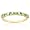 Blue Topaz and Peridot Stackable Ring - Size 5
