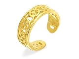 9ct Gold Celtic Cut Out Toe Ring