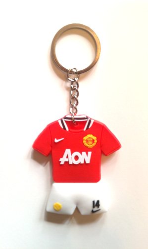 Manchester United FC Javier Hernandez #14 Home Jersey Keychain