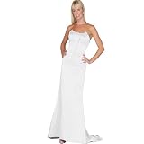 Formal Evening Gown. Strapless Satin Dress for Prom, Party, Wedding by Sean Collection (236)