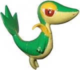 Snivy Tsutarja with Pokeball Eraser - Pokemon Keshipoke Part1 Black & White BW Mini Figure Ensky NintendoIMAGE