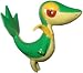 Snivy Tsutarja with Pokeball Eraser - Pokemon Keshipoke Part1 Black & White BW Mini Figure Ensky Nintendo_s-1