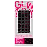 Funkeyboard Designer Keyboard Sticker - Glowing Pink