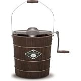 White Mountain NDWMIMH411 4-Quart Wooden-Bucket Manual Hand-Crank Ice-Cream Maker