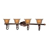 Maxim Lighting 22275EMFL 4 Light Dresden Bathroom Light, Filbert