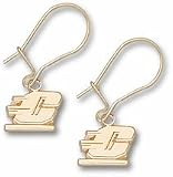 Central Michigan Chippewas 1/4 Motion C Dangle Earrings - 10KT Gold Jewelry