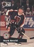 Mark Recchi, Pittsburgh Penguins, 1991 Pro Set All Star Autographed Card