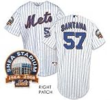 Johan Santana New York Mets Home White/Royal Authentic MLB Jersey