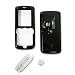Sony Ericsson W810i W810 Snap-On Solid Black Crystal Case Cover with Removable Swivel Belt Clip