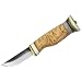 Kero Knives 1152 Sami Fixed Blade Knife with Curly Birch & Reindeer Antler Handle