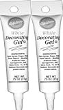 White Cake Decorations - Two (2) MESSAGE DETAIL Decorating Gel - White