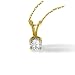 1/10ct tw Solitaire Pend w/chain