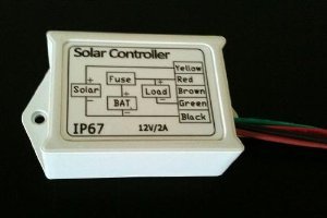 Ensupra Solar Charge Controller 2 Amp, 12Volt, Cutely Small Size