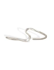 MMA Silver - Thin Wave Cuff Bracelet