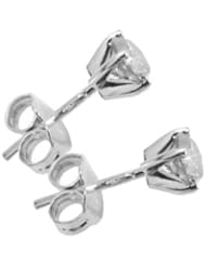 .50Ct Round VS Diamond Solitaire Stud Earrings 18k Gold