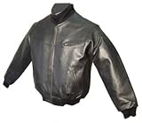 Black Leather Men's Sports Jacket