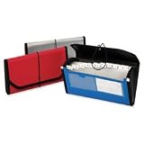 Globe-Weis 13 Pocket Check File, 3.5 Inch Expansion, Legal Size, Metallic, (89097)