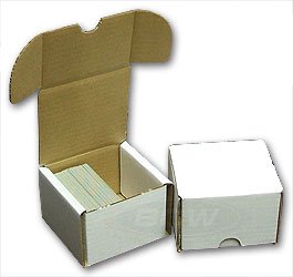 BCW 200 Count- Corrugated Cardboard Storage Box - Single Display Box - Sportscards, Gaming & Trading Cards Collecting Supplies