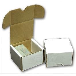 BCW 200 Count- Corrugated Cardboard Storage Box - Baseball, Football, Basketball, Hockey, Nascar, Sportscards, Gaming & Trading Cards Collecting Supplies
