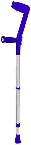 IUP Handel Forearm Crutch set; Closed, Hinged Cuff, Blue-1 ea