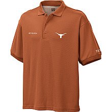 Columbia NCAA Men's Texas Longhorns Collegiate Perfect Cast Polo (Cedar, Small)