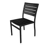 IMAGE OF Polywood Euro Side Chair, Black Frame