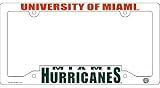 Miami Hurricanes NCAA Plastic License Plate Frame