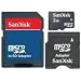 SanDisk 2GB MicroSD Card with SD & MiniSD Adapters (SDSDQ-2048, BULK package)