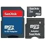 SanDisk 2GB MicroSD Card with SD & MiniSD Adapters (SDSDQ-2048, BULK package)
