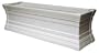 Novelty Model 27482 48-Inch Windsor Flower Box White with Brackets