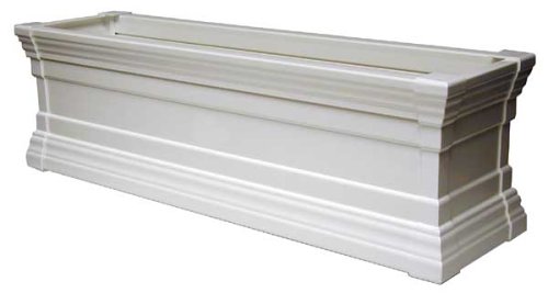 Novelty Model 27482 48-Inch Windsor Flower Box White with Brackets Novelty Model 27482 48-Inch Windsor Flower Box White with Brackets